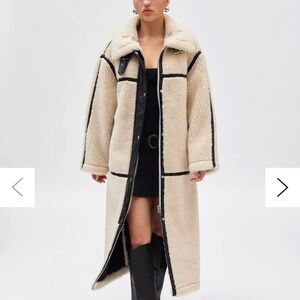 BDG Ariana Piled Fleece Overcoat